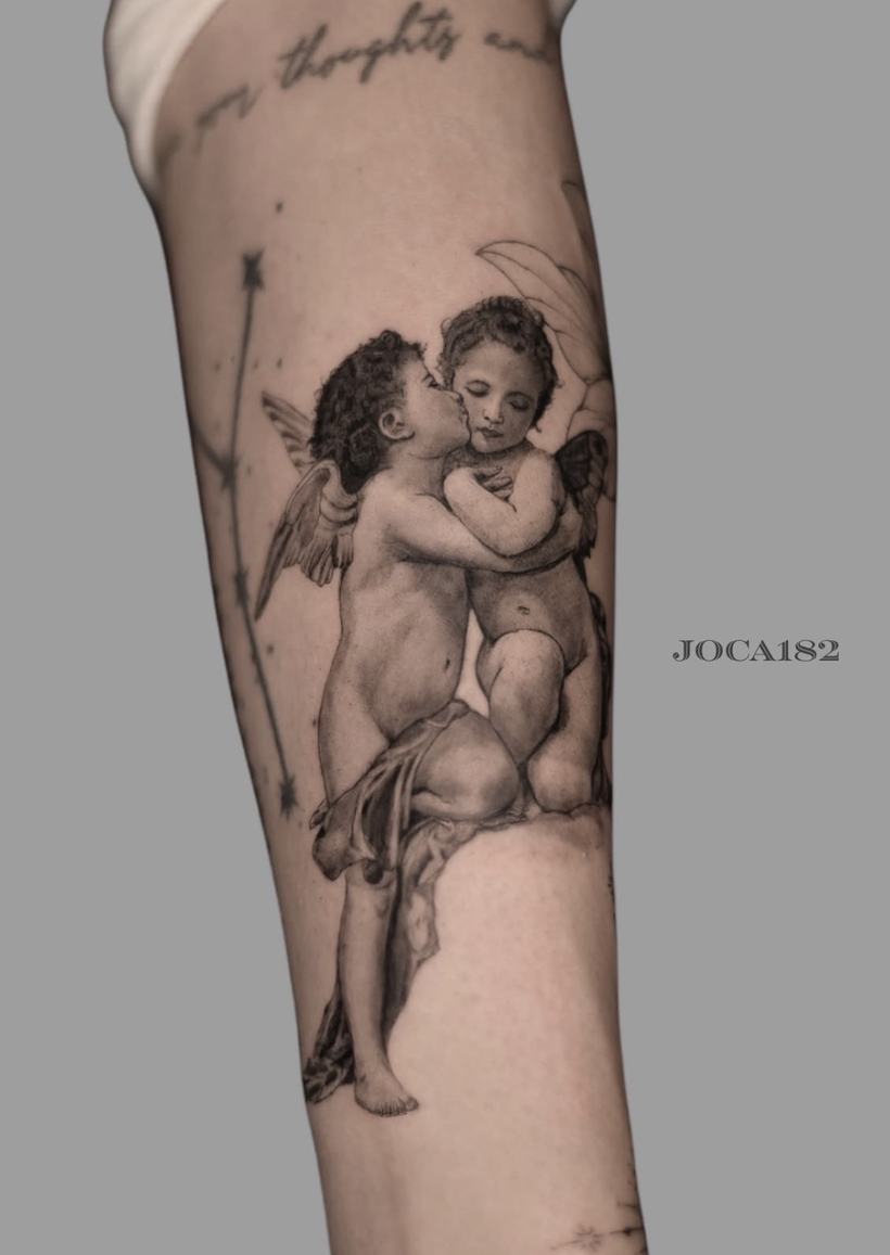 Fine Line Tattoo von Joseph, Velvet Line Karlsruhe