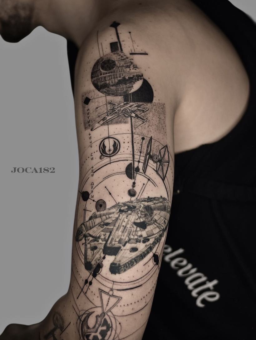 Fine Line Tattoo von Joseph, Velvet Line Karlsruhe