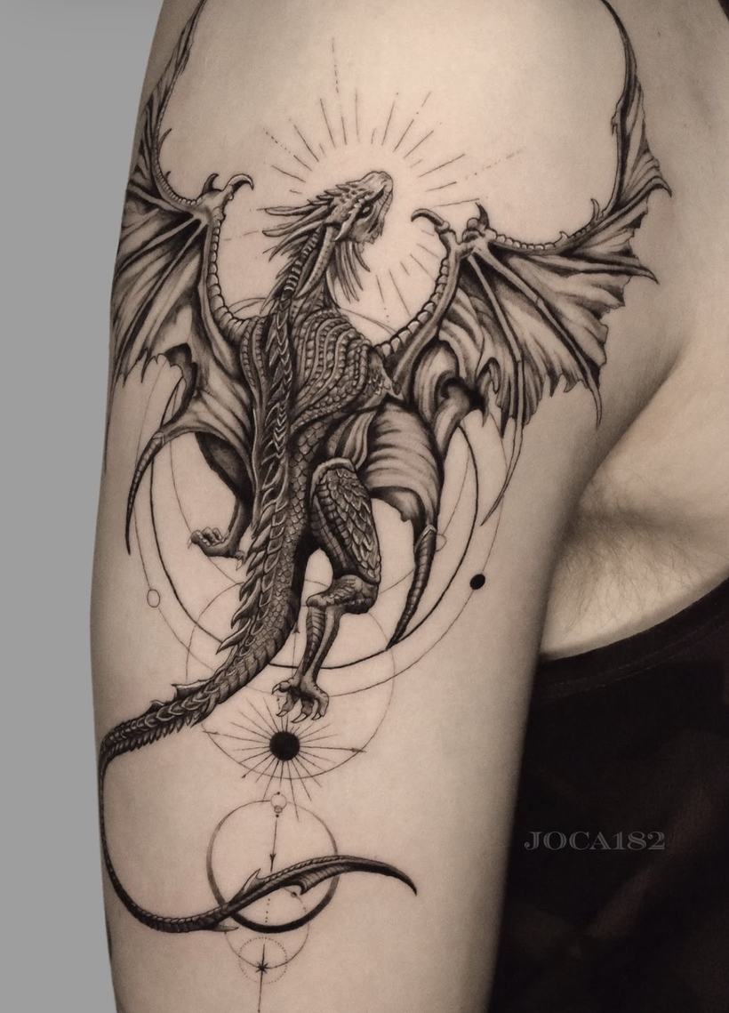 Fine Line Tattoo von Joseph, Velvet Line Karlsruhe