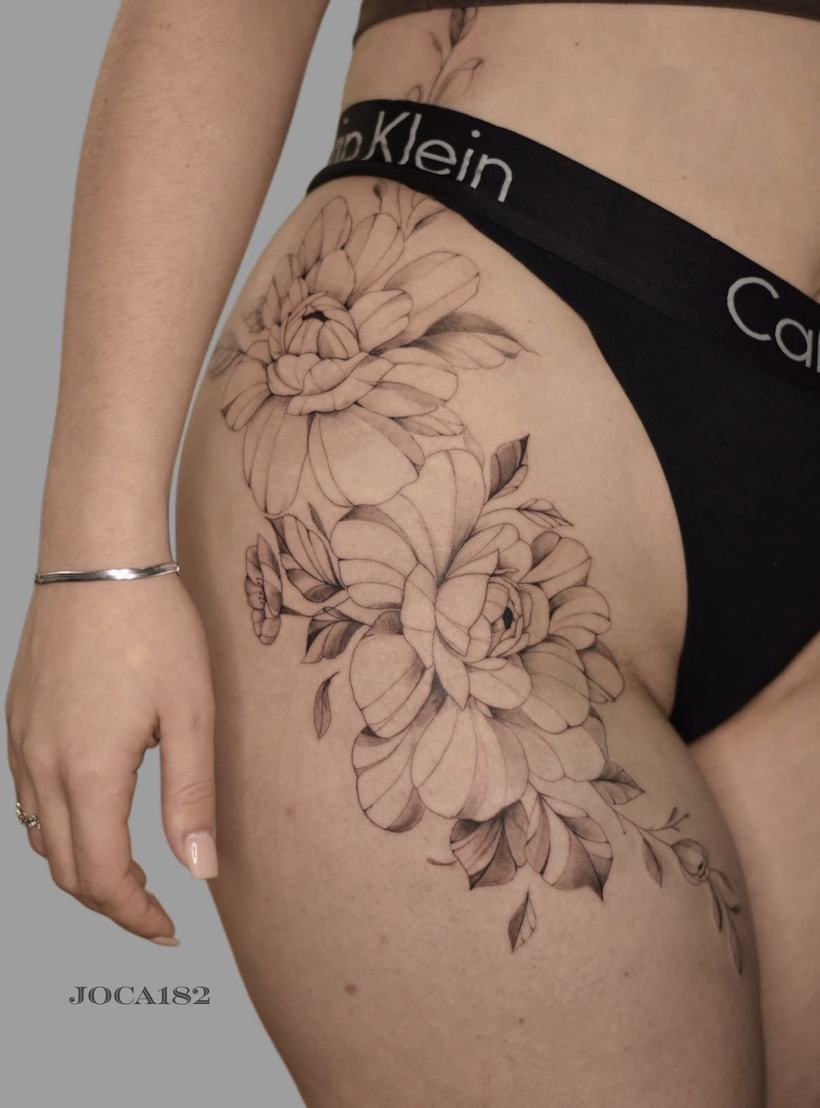 Fine Line Tattoo von Joseph, Velvet Line Karlsruhe