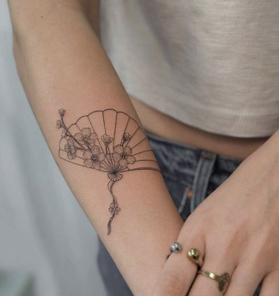 Fineline Tattoo von Mary, Velvet Line Karlsruhe