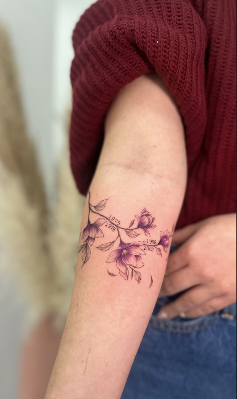 Fineline Tattoo von Mary, Velvet Line Karlsruhe